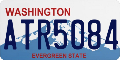 WA license plate ATR5084