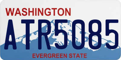 WA license plate ATR5085