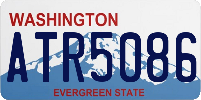 WA license plate ATR5086