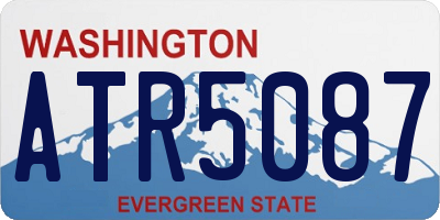 WA license plate ATR5087