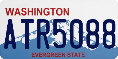 WA license plate ATR5088