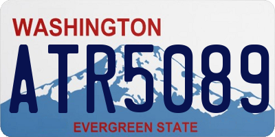 WA license plate ATR5089