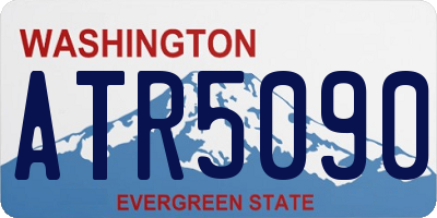 WA license plate ATR5090