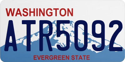 WA license plate ATR5092