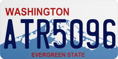 WA license plate ATR5096