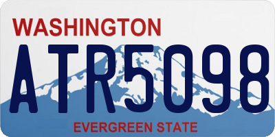 WA license plate ATR5098