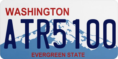 WA license plate ATR5100
