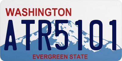 WA license plate ATR5101