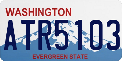 WA license plate ATR5103