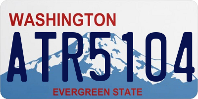 WA license plate ATR5104