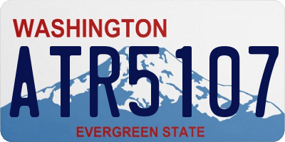 WA license plate ATR5107