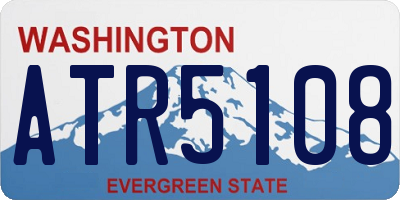WA license plate ATR5108