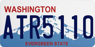WA license plate ATR5110