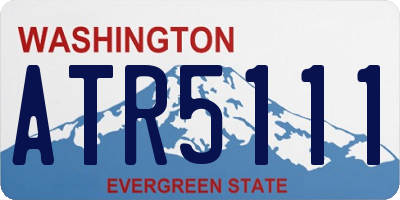 WA license plate ATR5111