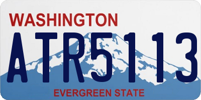 WA license plate ATR5113