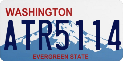 WA license plate ATR5114