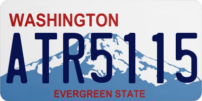 WA license plate ATR5115