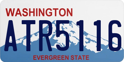 WA license plate ATR5116