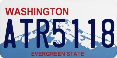 WA license plate ATR5118