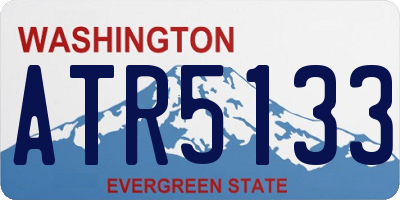 WA license plate ATR5133