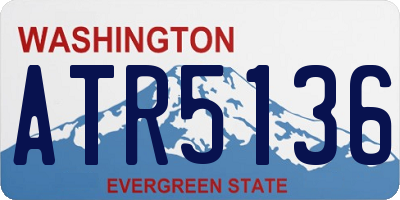 WA license plate ATR5136