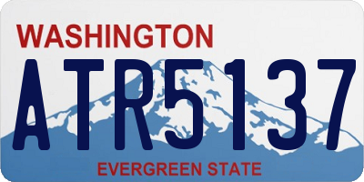 WA license plate ATR5137