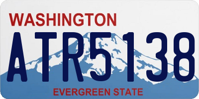 WA license plate ATR5138