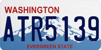 WA license plate ATR5139
