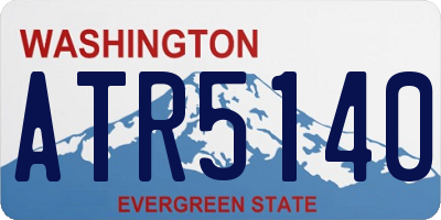 WA license plate ATR5140