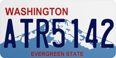 WA license plate ATR5142