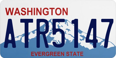 WA license plate ATR5147