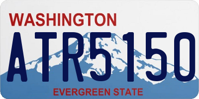 WA license plate ATR5150