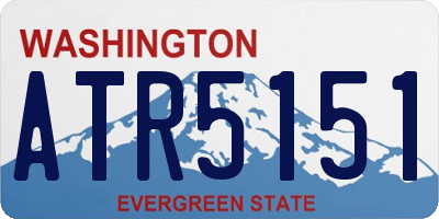 WA license plate ATR5151