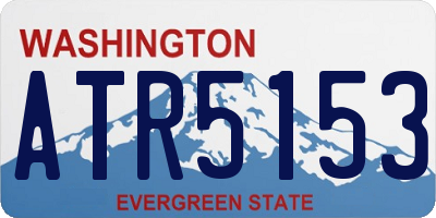 WA license plate ATR5153