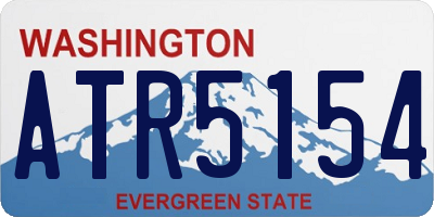 WA license plate ATR5154