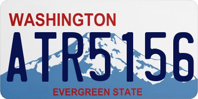 WA license plate ATR5156