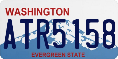 WA license plate ATR5158