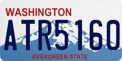 WA license plate ATR5160