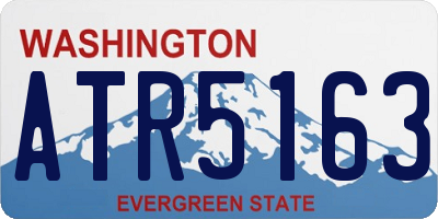 WA license plate ATR5163