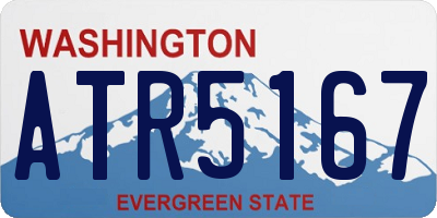 WA license plate ATR5167
