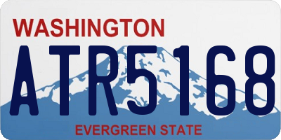 WA license plate ATR5168