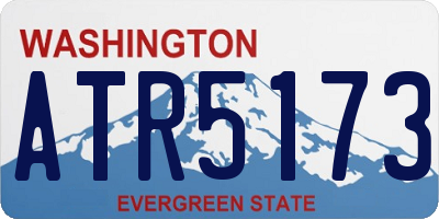 WA license plate ATR5173