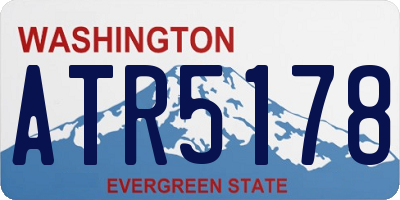 WA license plate ATR5178