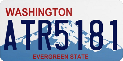 WA license plate ATR5181