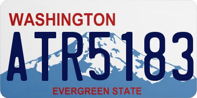 WA license plate ATR5183