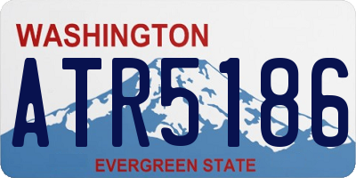 WA license plate ATR5186