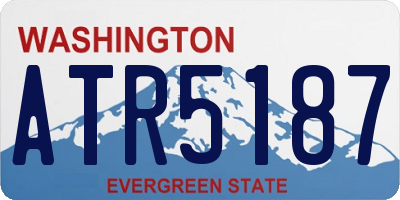 WA license plate ATR5187