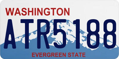 WA license plate ATR5188