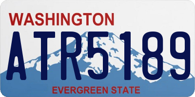 WA license plate ATR5189