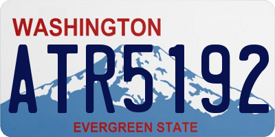 WA license plate ATR5192